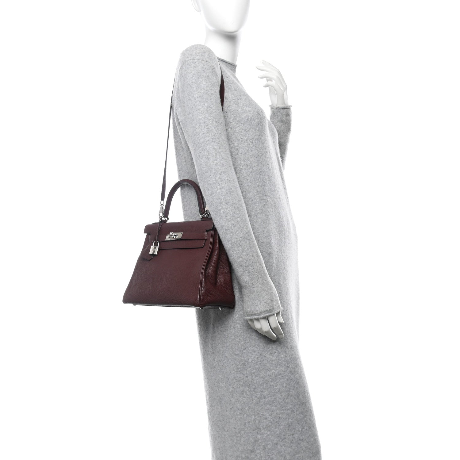 Hermes Togo Kelly Retourne 28 Rouge H 2 of 10