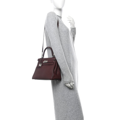 Hermes Togo Kelly Retourne 28 Rouge H 2 of 10