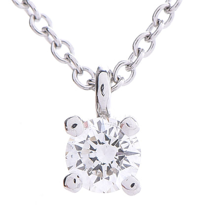 Tiffany Platinum Diamond .18ct Solitaire Pendant Necklace 4 of 6