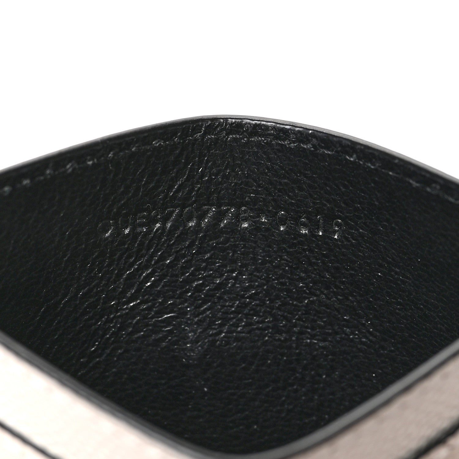 Saint Laurent Grain De Poudre Lips Print Monogram Card Holder White Red 7 of 8