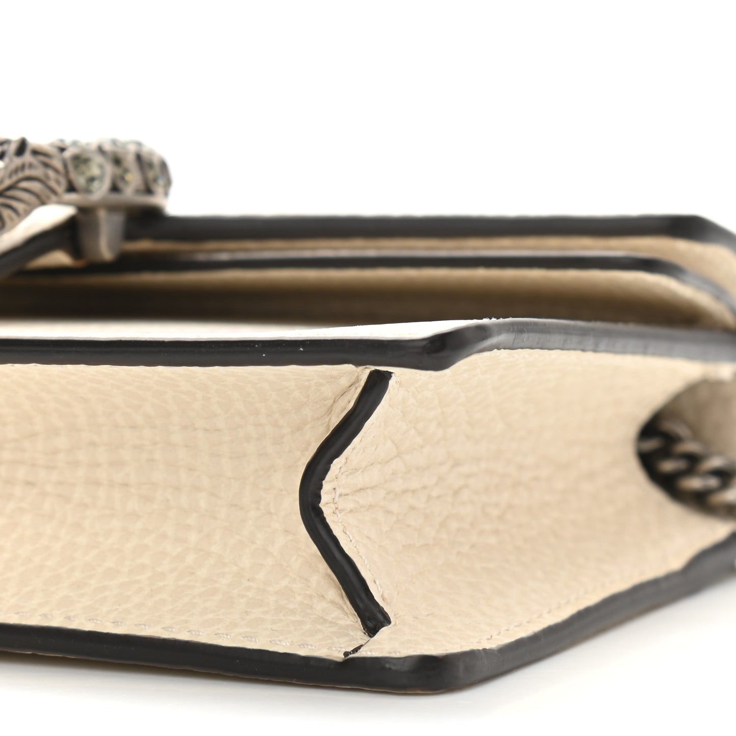 Dollar Calfskin Crystal Super Mini Dionysus Shoulder Bag Mystic White Black Diamond