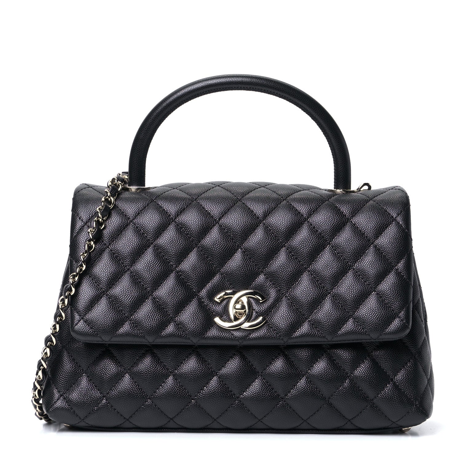 Chanel Caviar Quilted Small Coco Handle Flap Black 1 of 5