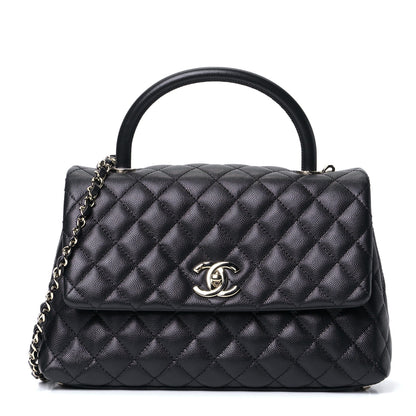 Chanel Caviar Quilted Small Coco Handle Flap Black 1 of 5
