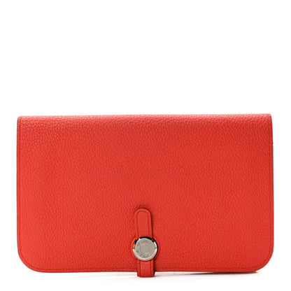 Hermes Togo Dogon Duo Wallet Capucine 1 of 15