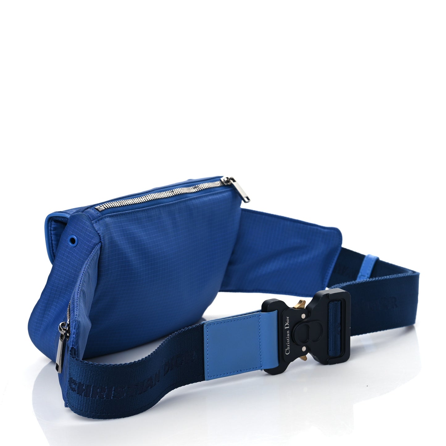 Nylon Saddle Belt Bag Blue