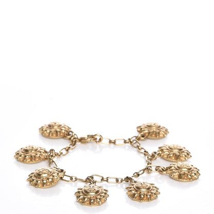 Chanel Sun Medallion Charm Bracelet Gold 1 of 5