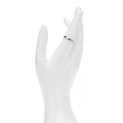 Tiffany Platinum Notes I Love You Narrow Ring 55 7.25 2 of 4