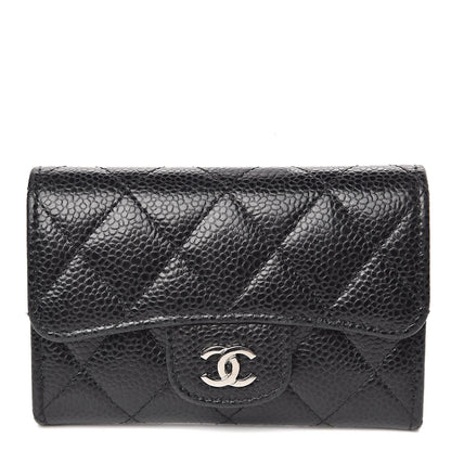 Chanel Caviar Quilted Flap Card Holder Black 1 of 8