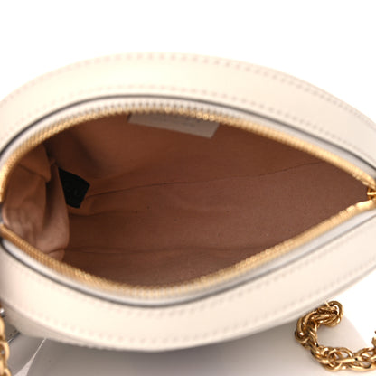 Gucci Textured Calfskin Web Mini Ophidia Round Shoulder Bag Mystic White 5 of 6