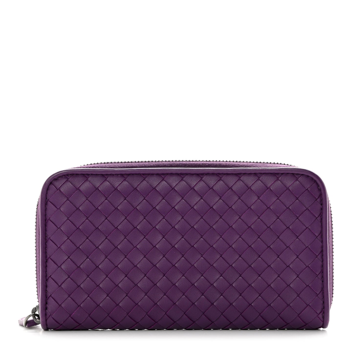 Nappa Intrecciato Zip Around Wallet Monalisa