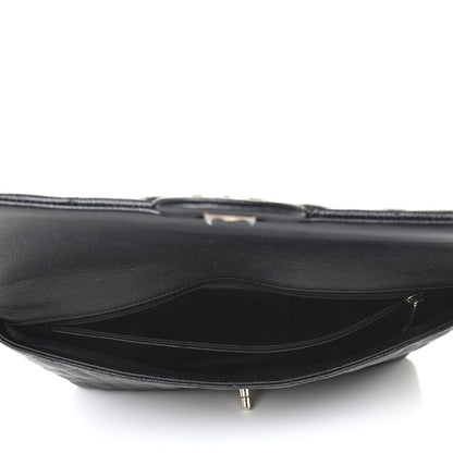 Chanel Caviar Quilted Flap Clutch Black 4 of 4