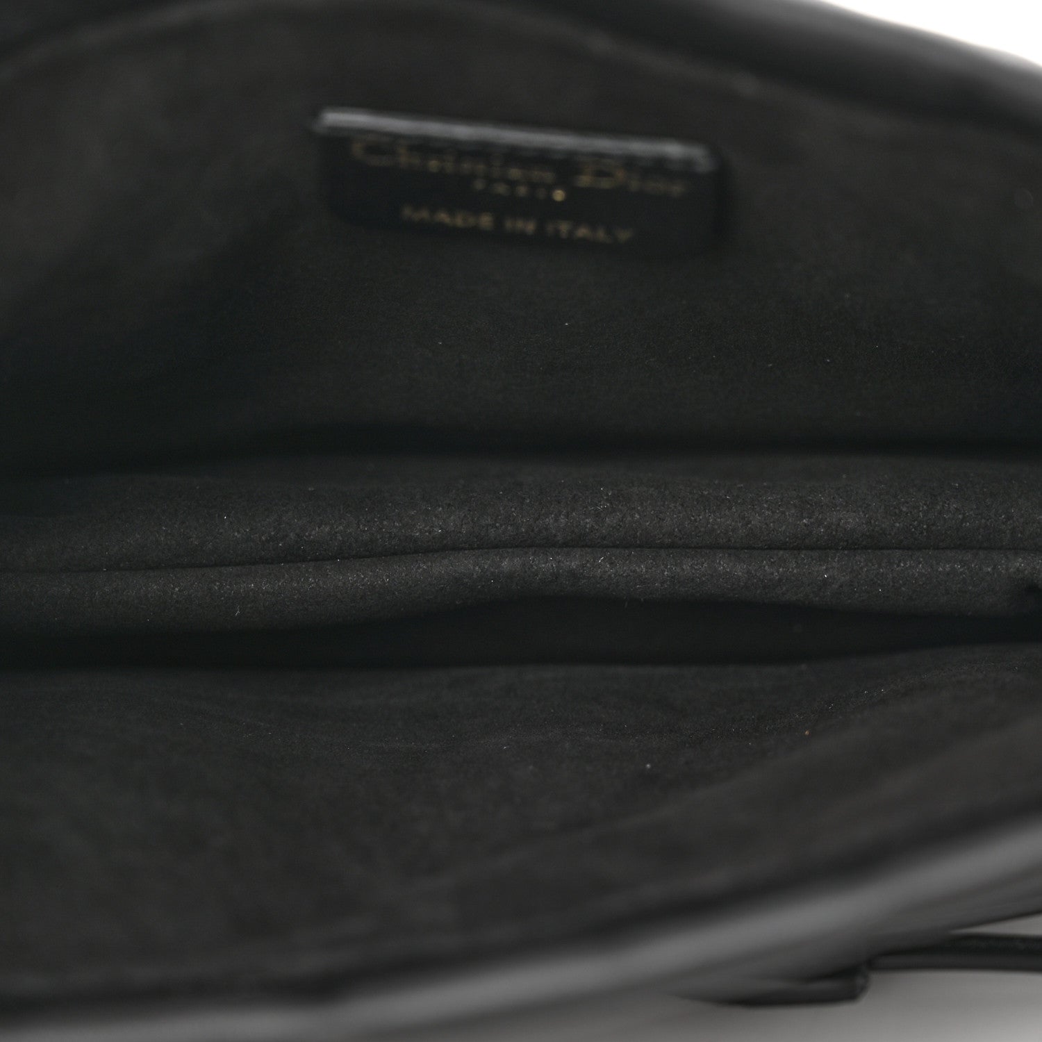 Christian Dior Lambskin Cannage Mini Top Handle Drawstring Bag Black 5 of 12