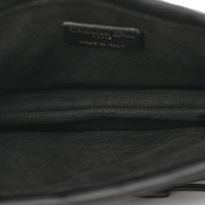 Christian Dior Lambskin Cannage Mini Top Handle Drawstring Bag Black 5 of 12