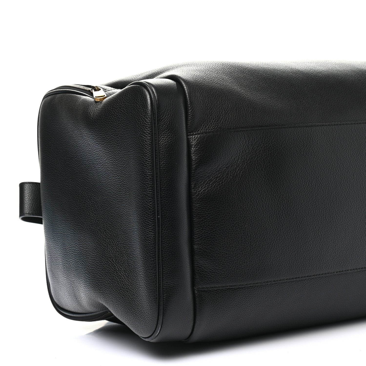 Gucci Grained Calfskin Logo Duffle Bag Black 9 of 10