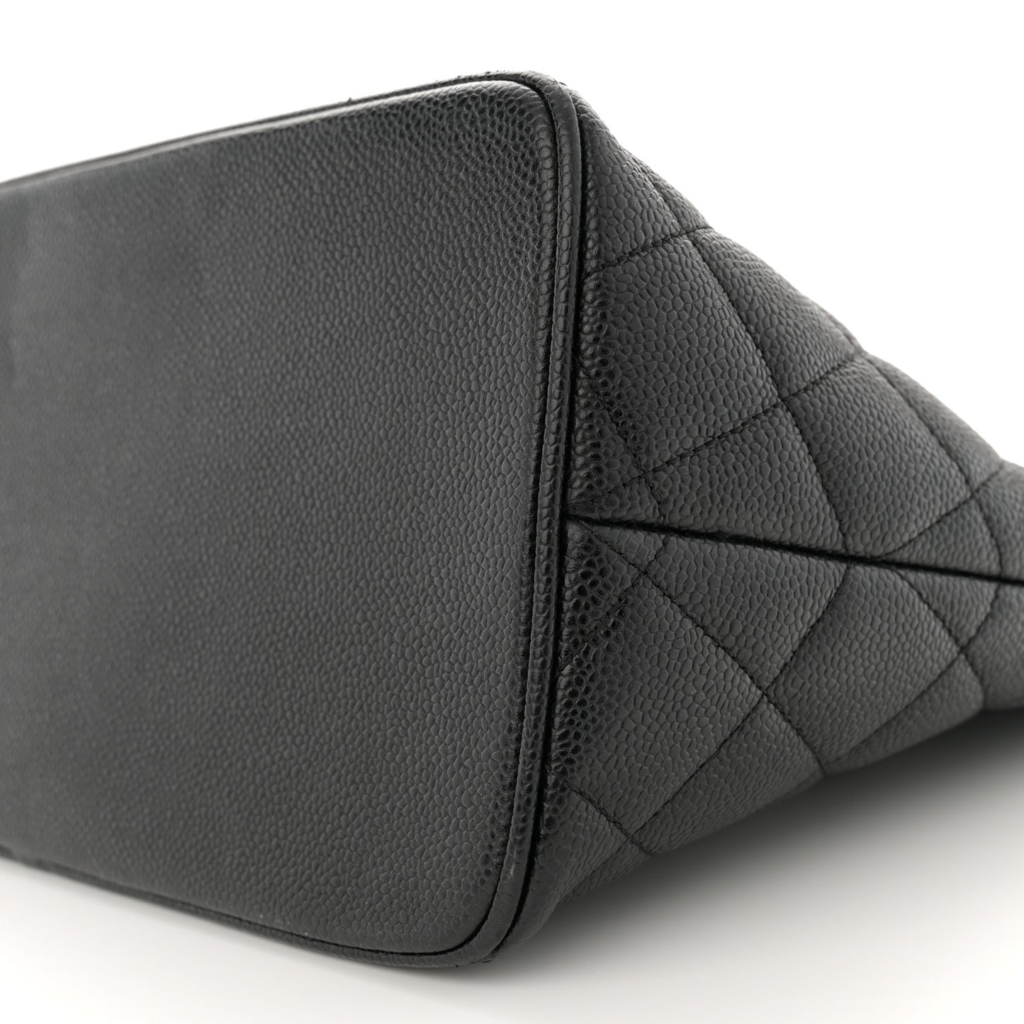 Caviar Quilted Medallion Tote Black