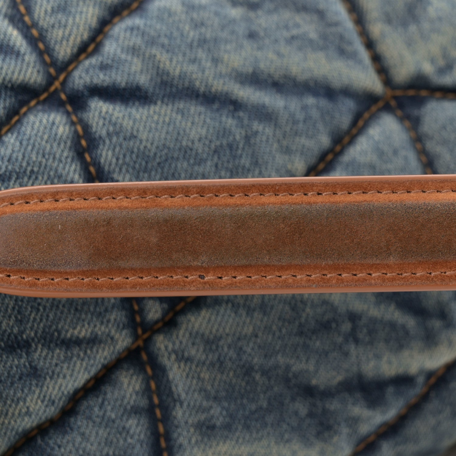 Saint Laurent Denim Quilted Small Loulou Puffer Monogram Chain Satchel Blue Cinnamon 11 of 11