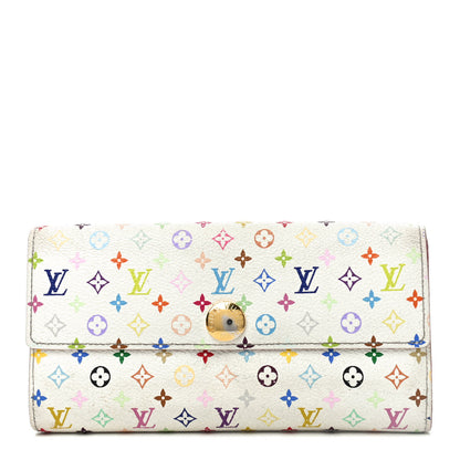 Louis Vuitton Monogram Multicolor Sarah Wallet White Citron 1 of 4