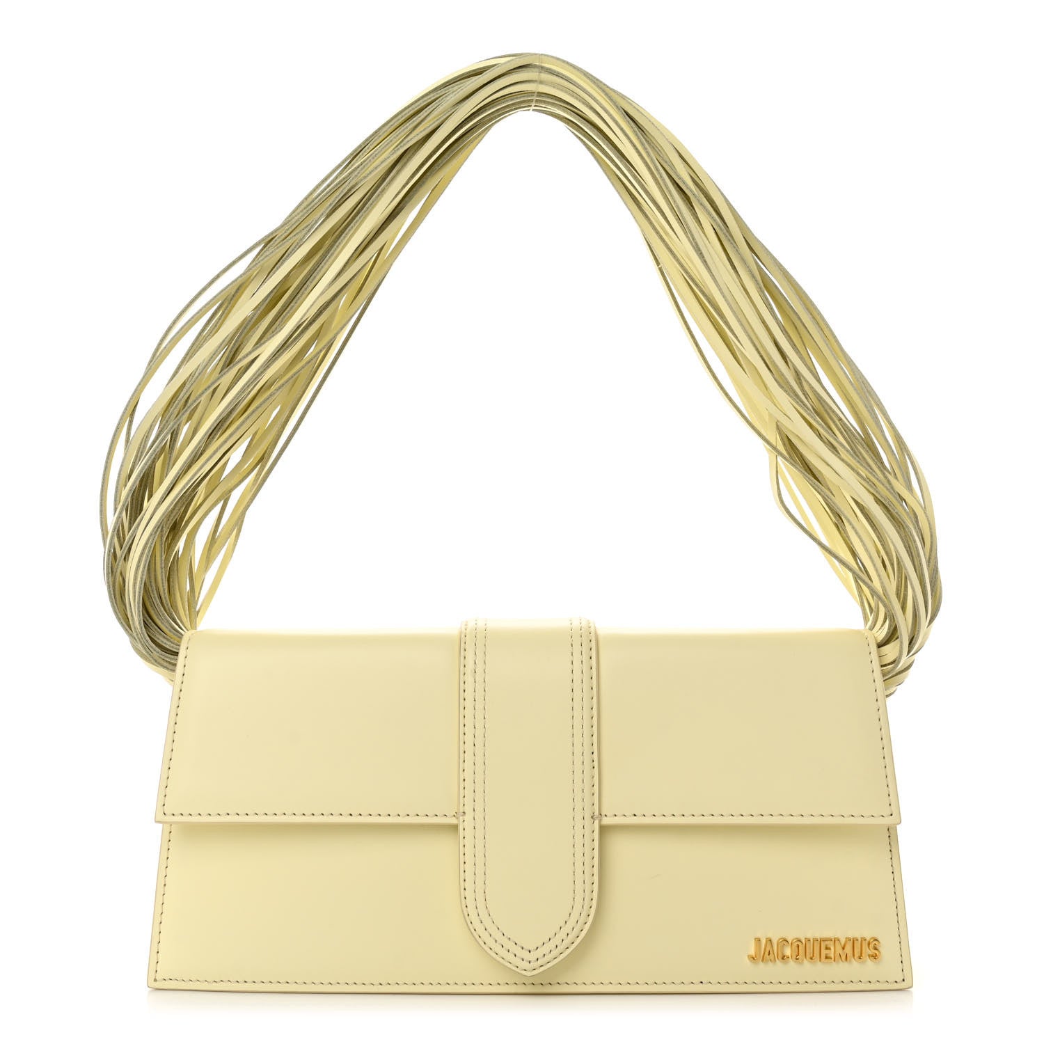 Jacquemus Smooth Calfskin Le Bambino Long Ficiu Light Yellow 1 of 11