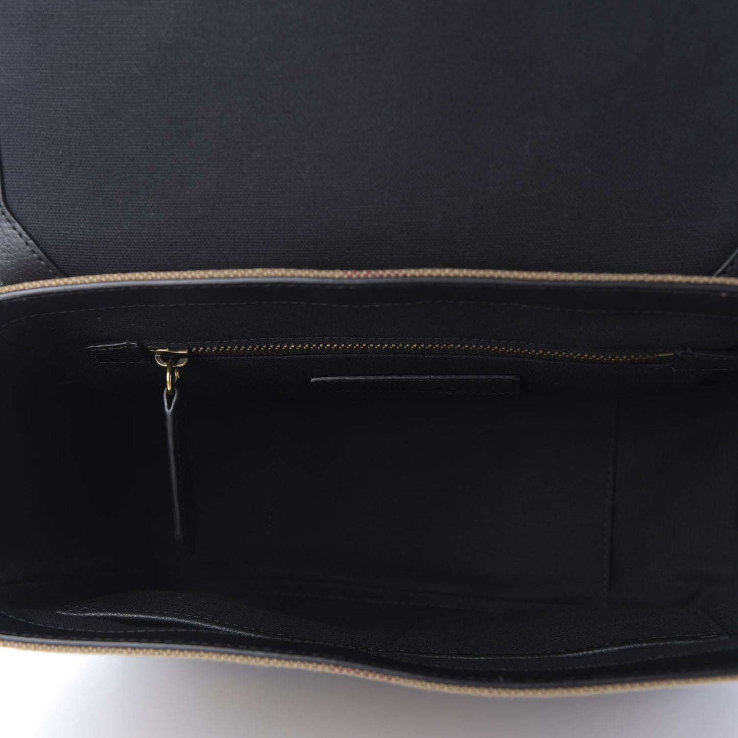 Canvas Mega Check Small Baildon Messenger Bag Black