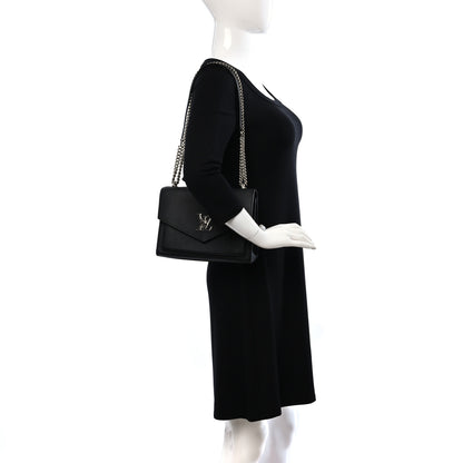 Louis Vuitton Soft Calfskin Mylockme Chain Bag BB Black 2 of 12