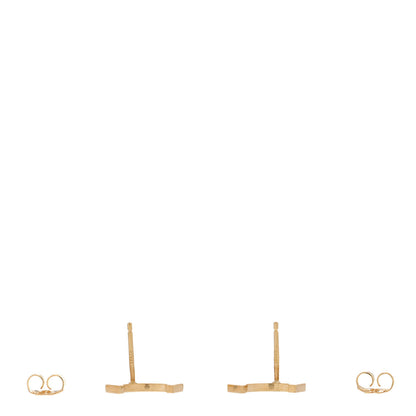 Tiffany 18K Yellow Gold T Smile Stud Earrings 3 of 5