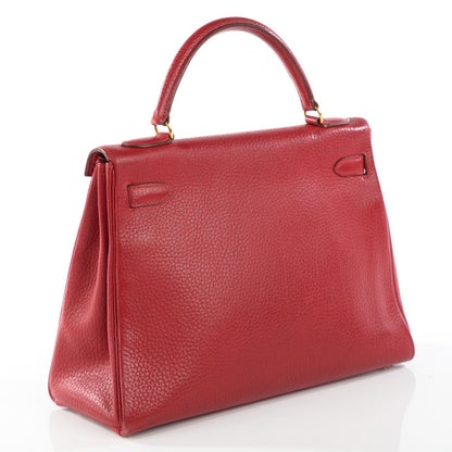 Hermes Taurillon Clemence Kelly Retourne 32 Rouge 3 of 20