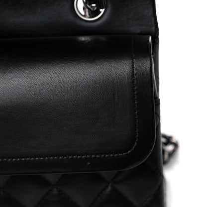 Chanel Lambskin Quilted Medium Double Flap Black 13 of 16