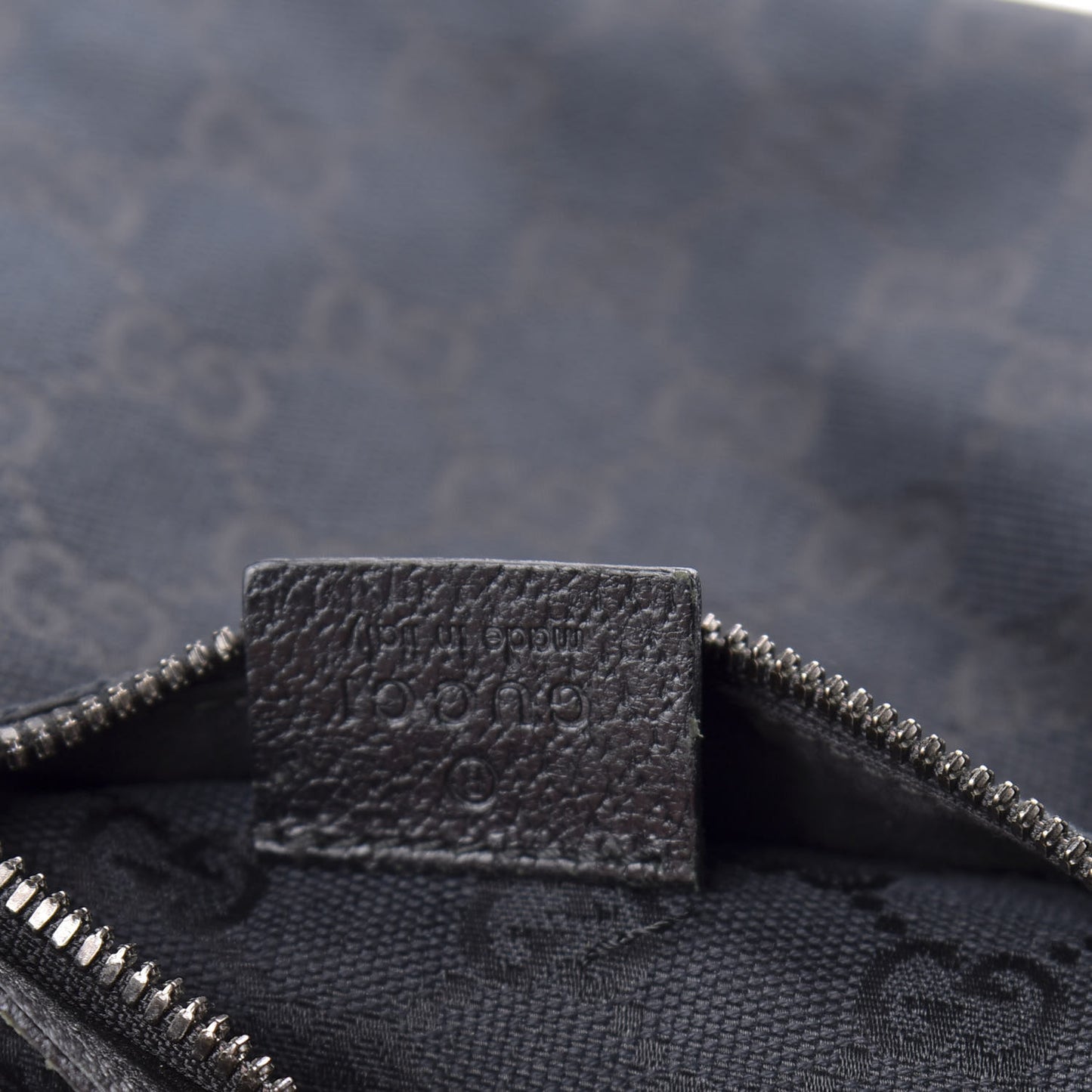 GG Monogram Double Pocket Belt Bag Black