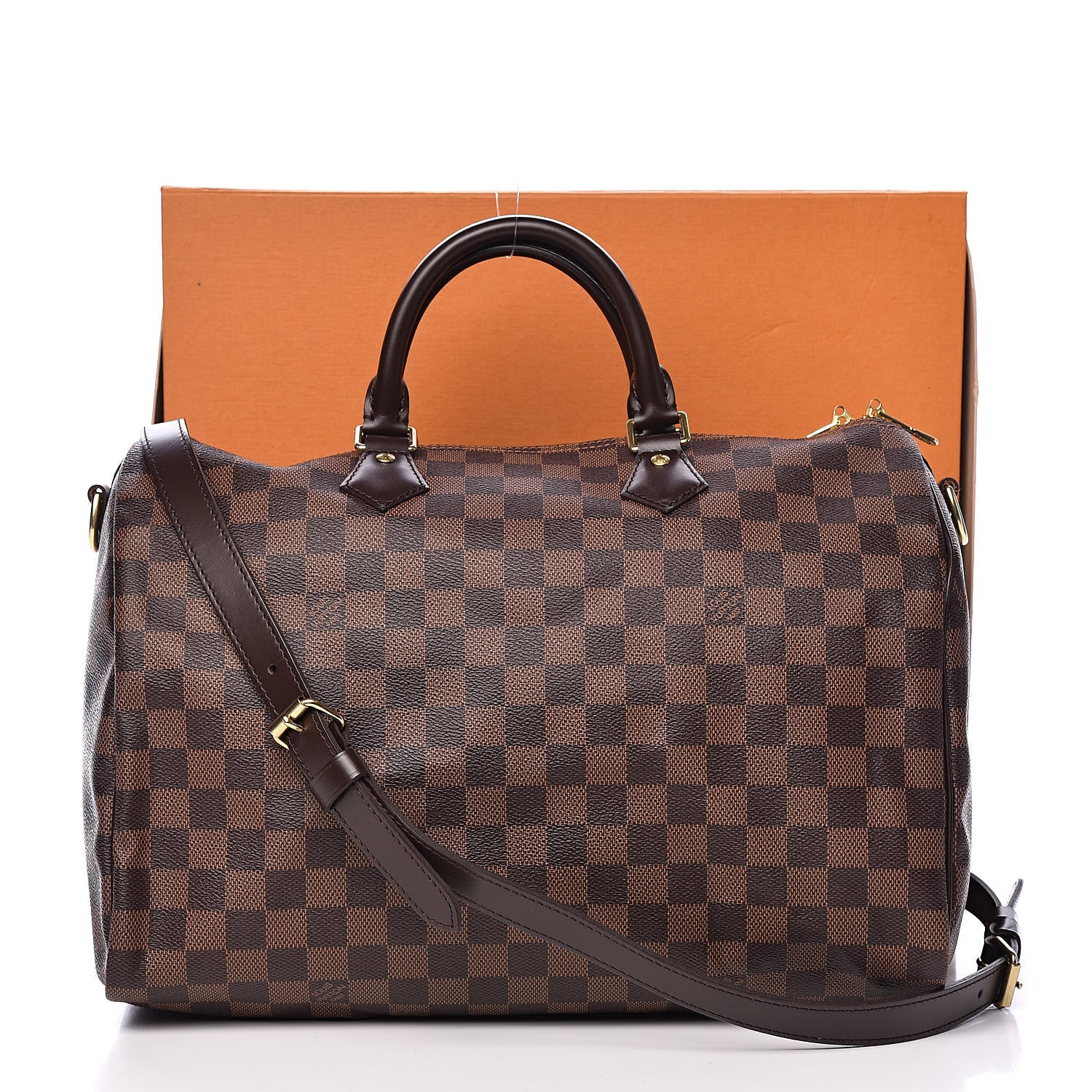 Louis Vuitton Damier Ebene Speedy Bandouliere 35 13 of 13