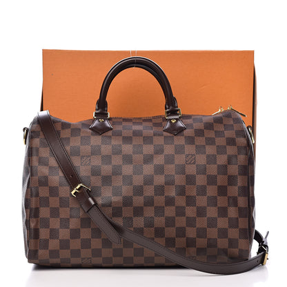 Louis Vuitton Damier Ebene Speedy Bandouliere 35 13 of 13