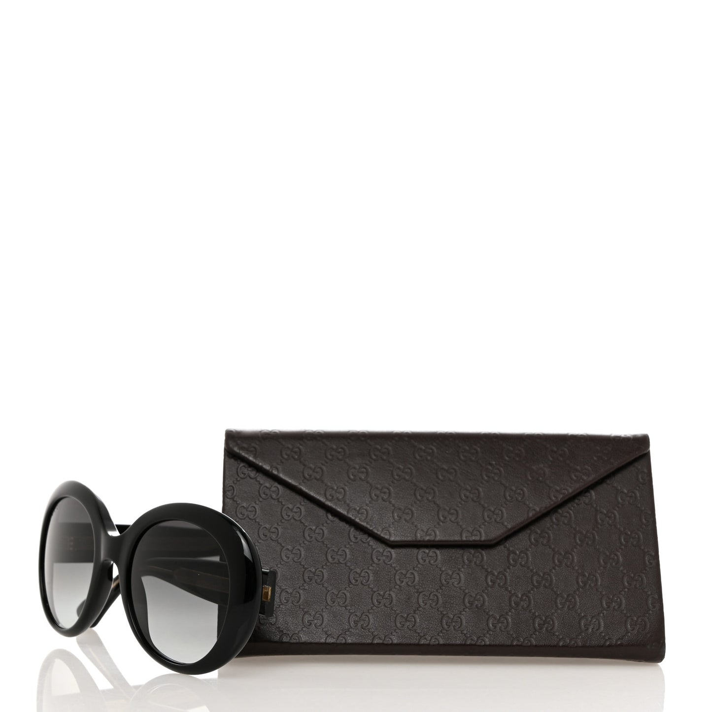 Acetate Round GG Sunglasses GG3815S Black