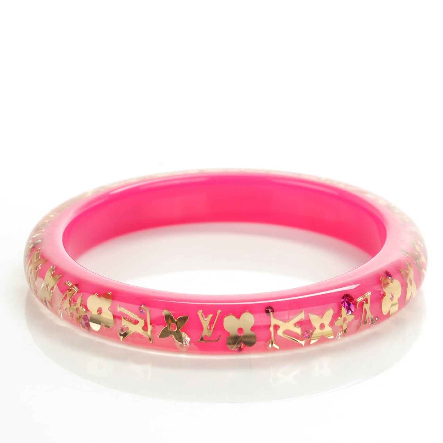 Resin Swarovski Medium Inclusion Bracelet PM Rose Pop