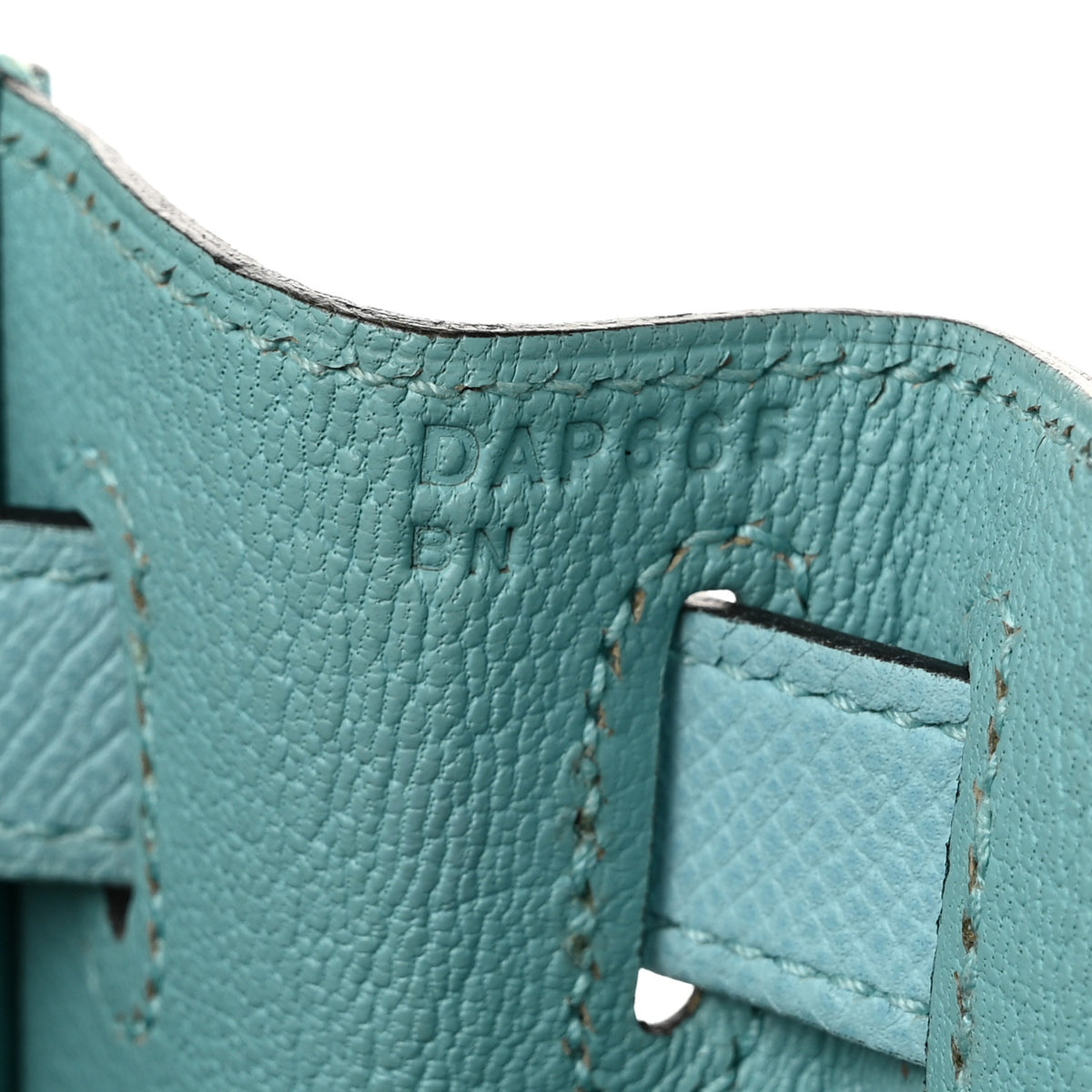 Hermes Epsom Kelly Sellier 28 Bleu Atoll 6 of 11