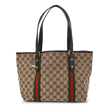 Gucci Monogram Medium Jolicoeur Tote Dark Brown 1 of 14