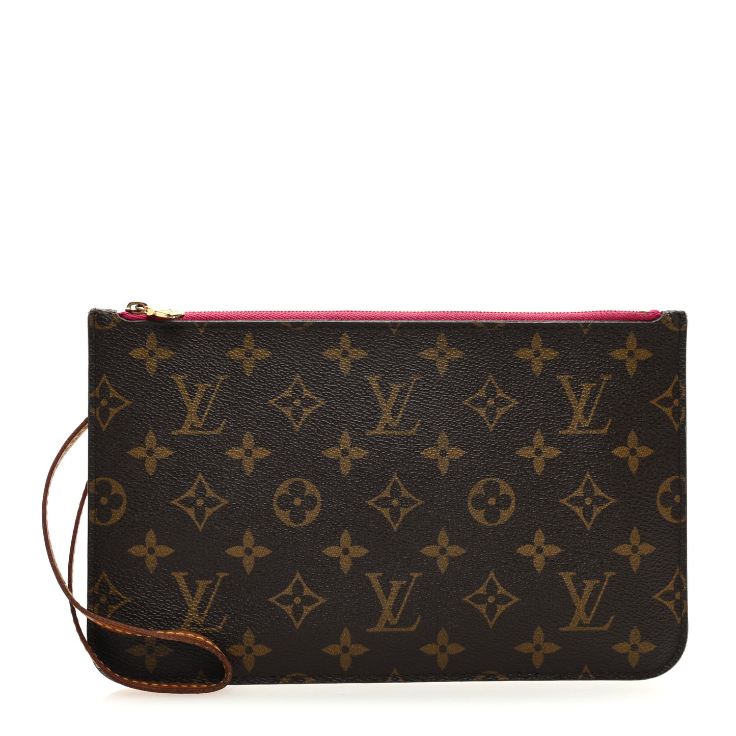 LOUIS VUITTON Monogram Neverfull MM GM Pochette Pivoine