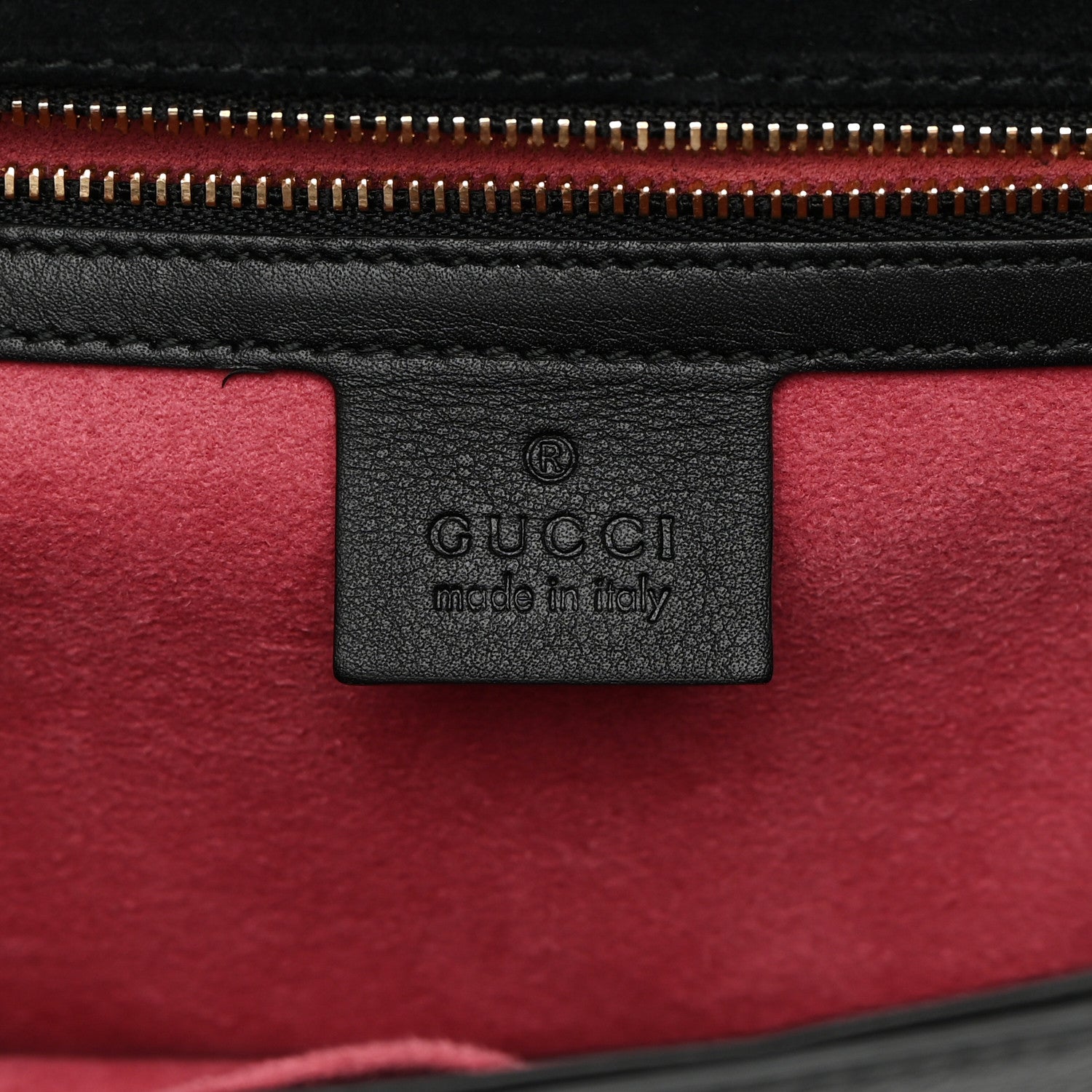 Gucci Calfskin Embroidered Small Sylvie Shoulder Bag Black 6 of 15
