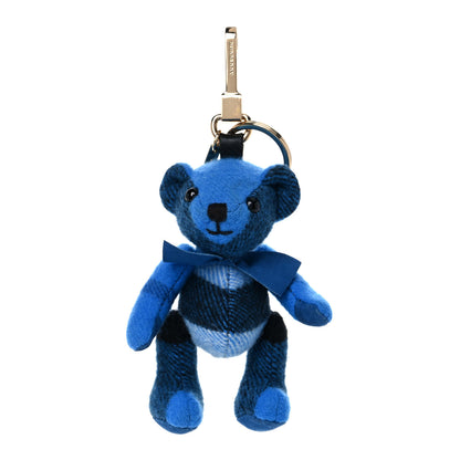 Burberry Cashmere Check Thomas Bear Charm Cornflower Blue 1 of 4