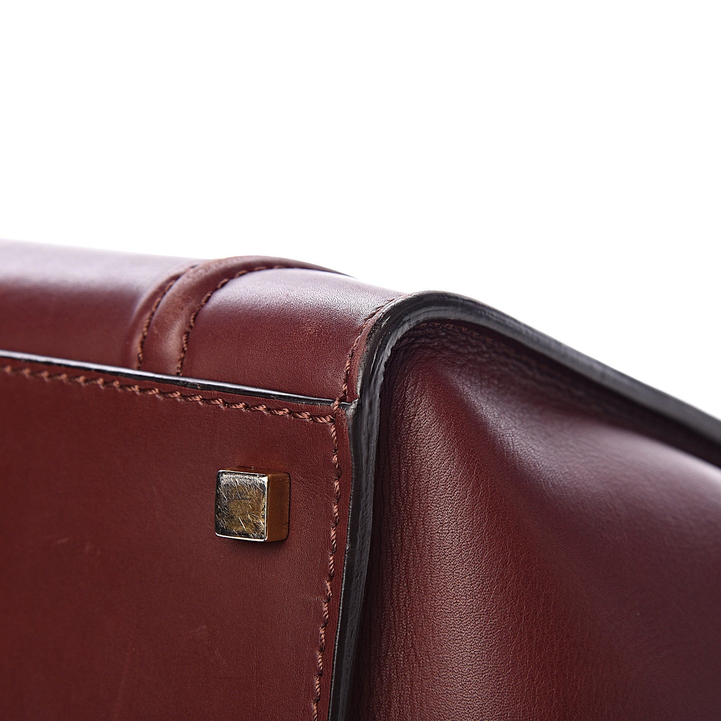 Natural Calfskin Medium Phantom Luggage Burgundy