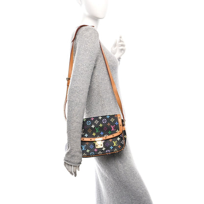 Louis Vuitton Monogram Multicolor Sologne Black 2 of 11