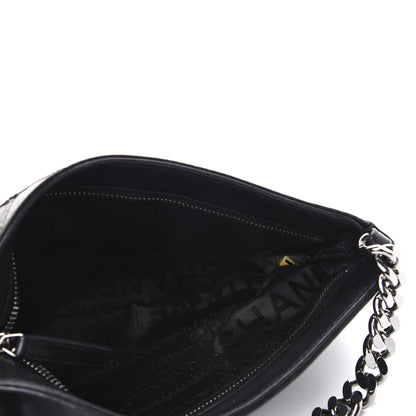 Chanel Calfskin Chain Stitch Clutch Black 5 of 10