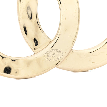 Chanel Metal Crystal Baguette CC Brooch Gold 3 of 4