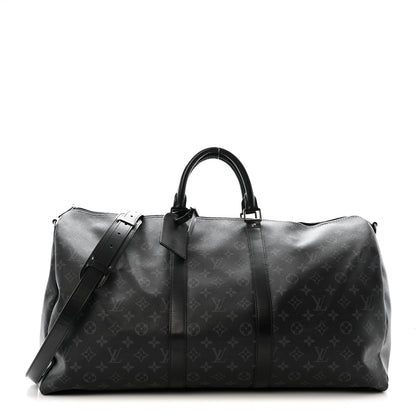 Louis Vuitton Monogram Eclipse Keepall Bandouliere 55 1 of 26