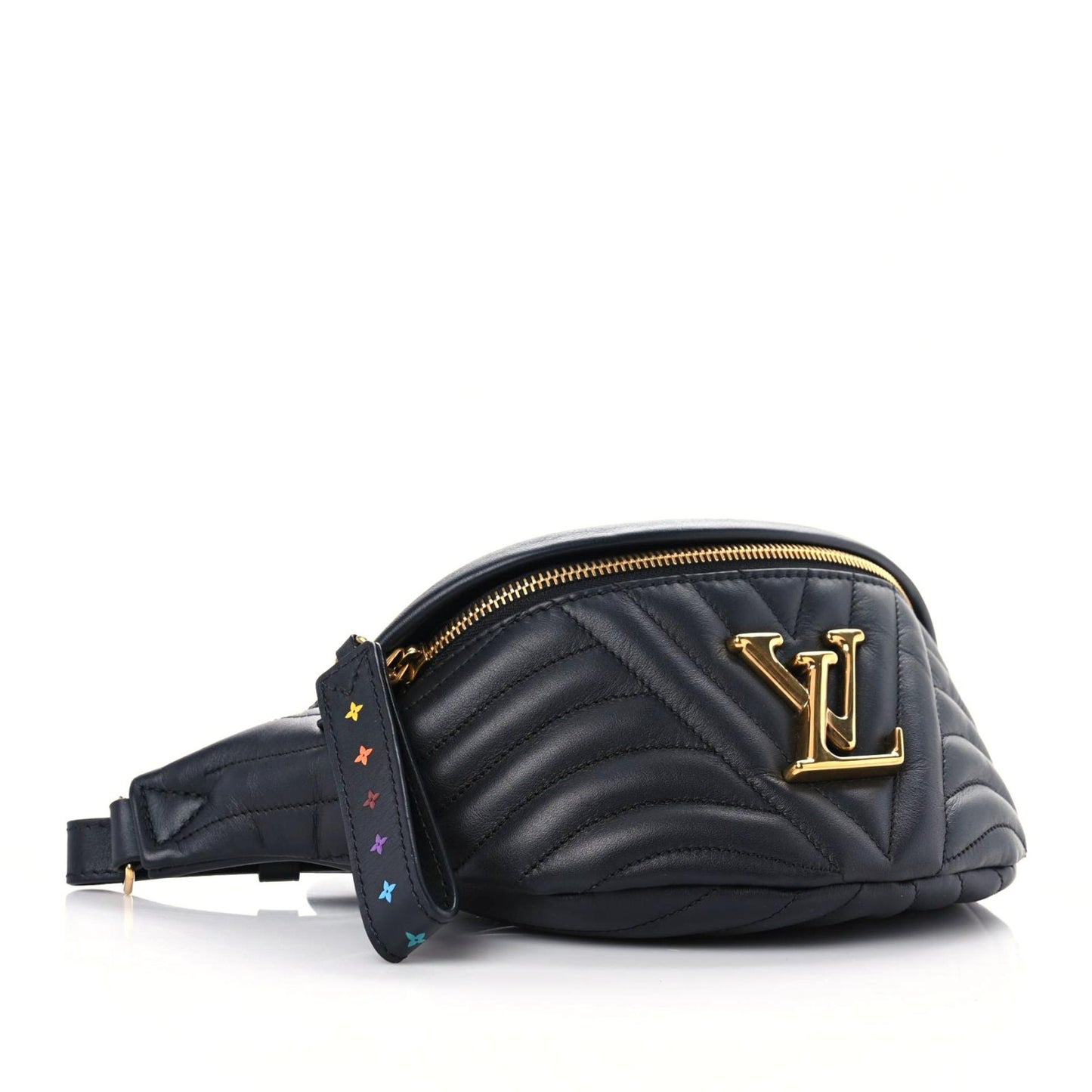 Calfskin Quilted New Wave Bumbag Black