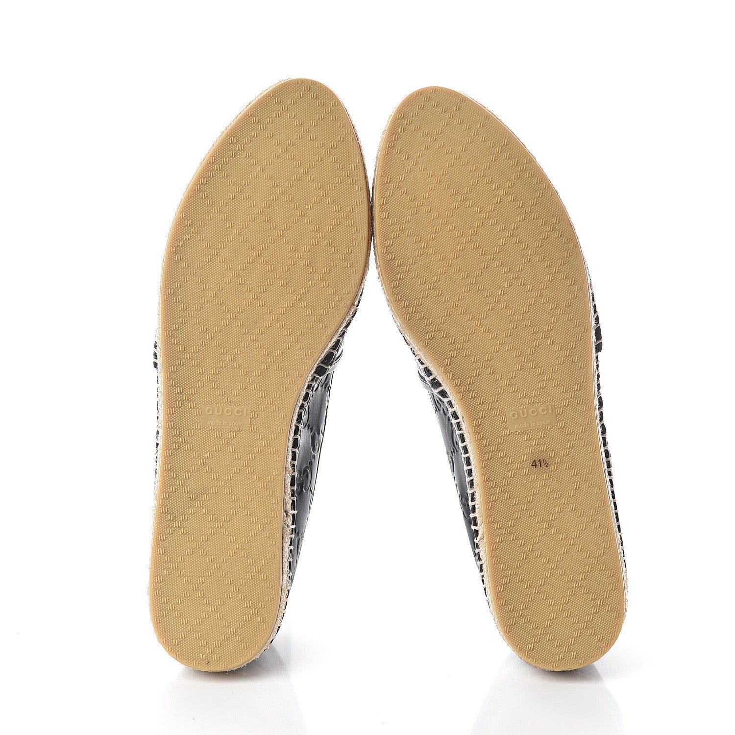 Gucci Guccissima Signature Espadrilles 41.5 Black 7 of 7