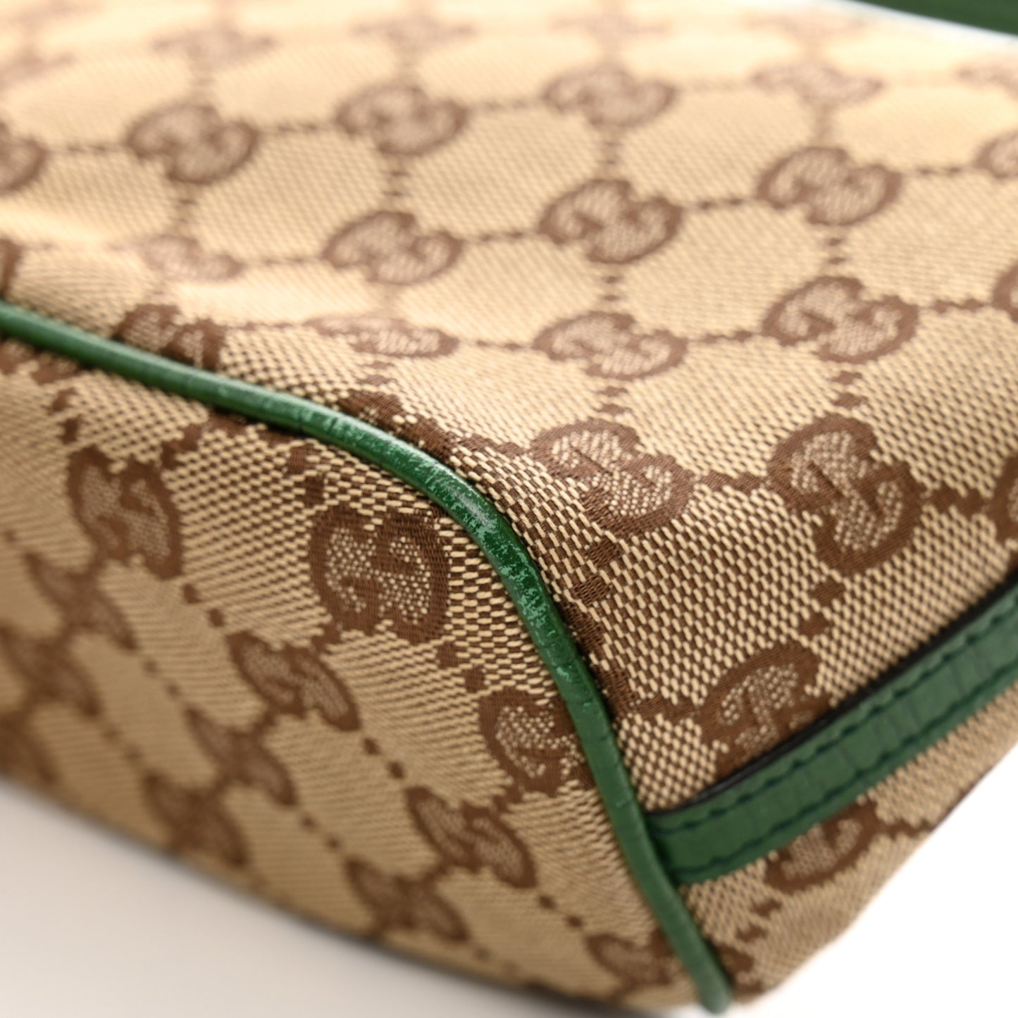 Monogram Web Boat Pochette Green