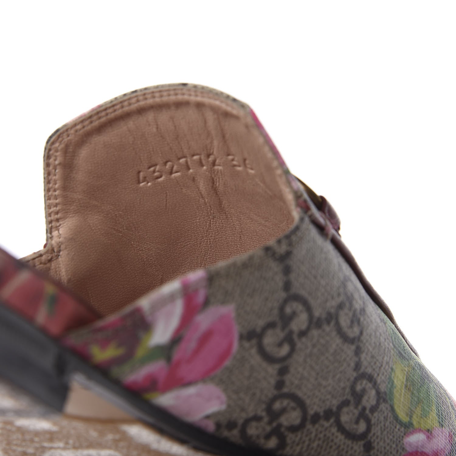 Gucci GG Supreme Monogram Blooms Womens Princetown Slippers 36 Beige Multicolor Dry Rose 6 of 11