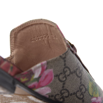 Gucci GG Supreme Monogram Blooms Womens Princetown Slippers 36 Beige Multicolor Dry Rose 6 of 11