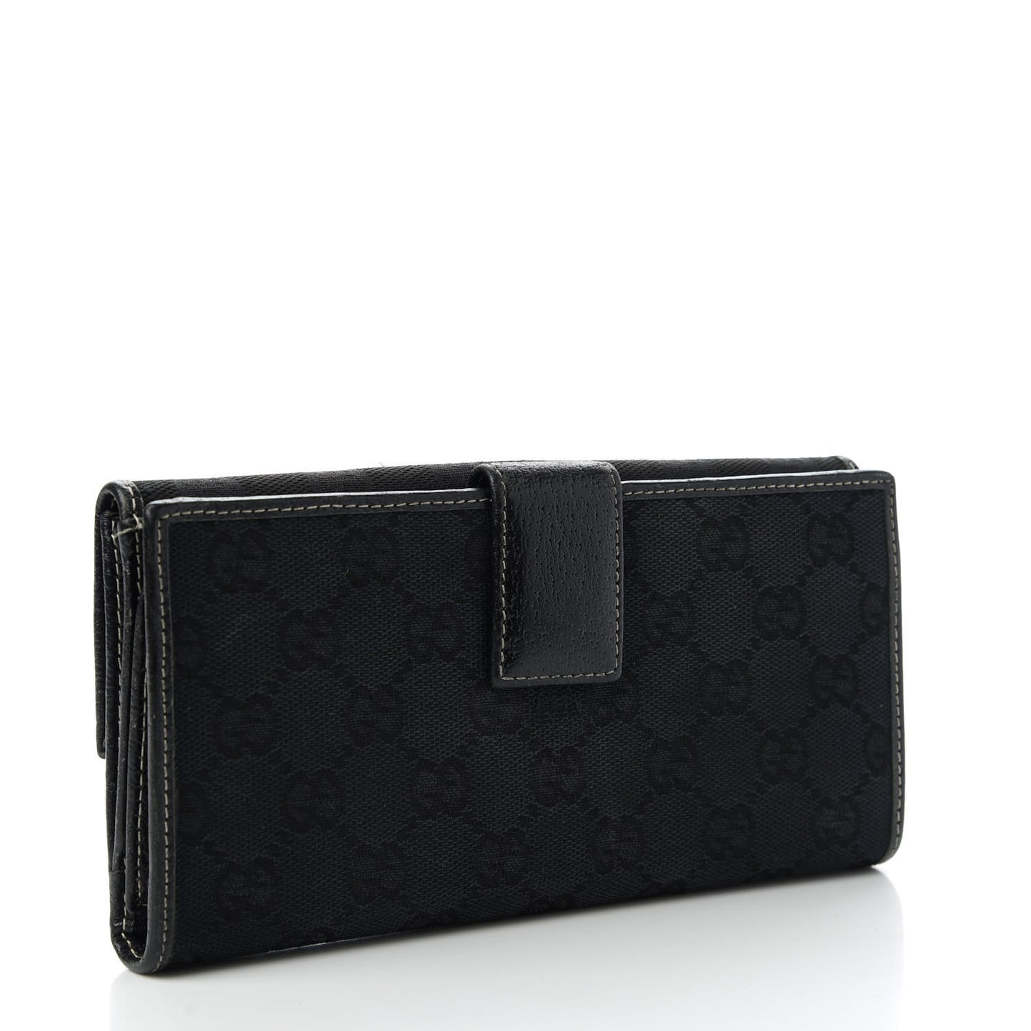 Monogram Web Bow Wallet Black