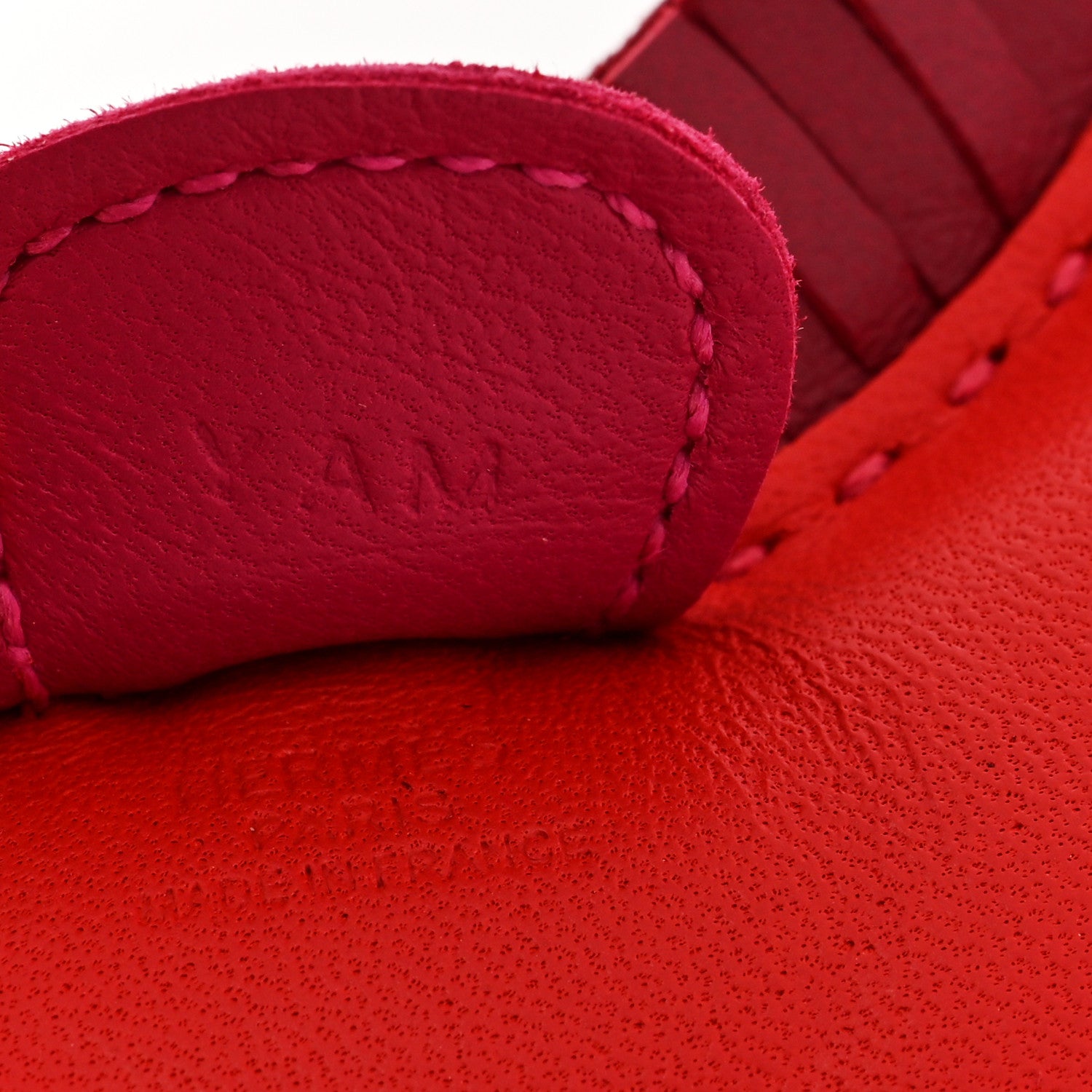 Hermes Milo Lambskin Grigri Rodeo Horse Bag Charm PM Rouge Indien Rubis Rose Mexico 3 of 4