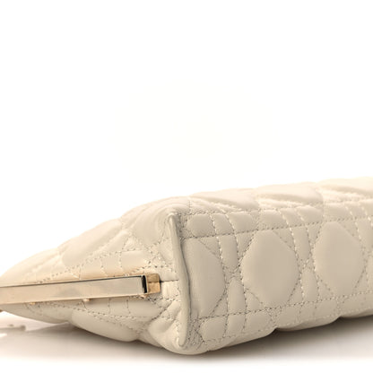 Christian Dior Lambskin Cannage Dior Club Bag  Dusty Ivory 9 of 10